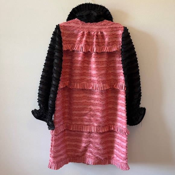 Buru Chic Pink and Black Mini Dress with Peter Pan Collar Size S - Picture 4 of 5